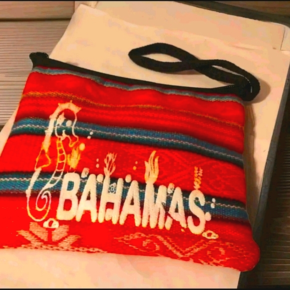 NWT Robin Ruth Bahamas Crossbody Bag/Coin Pouch Zippered Canvas Cotton 2Pc - Picture 9 of 9